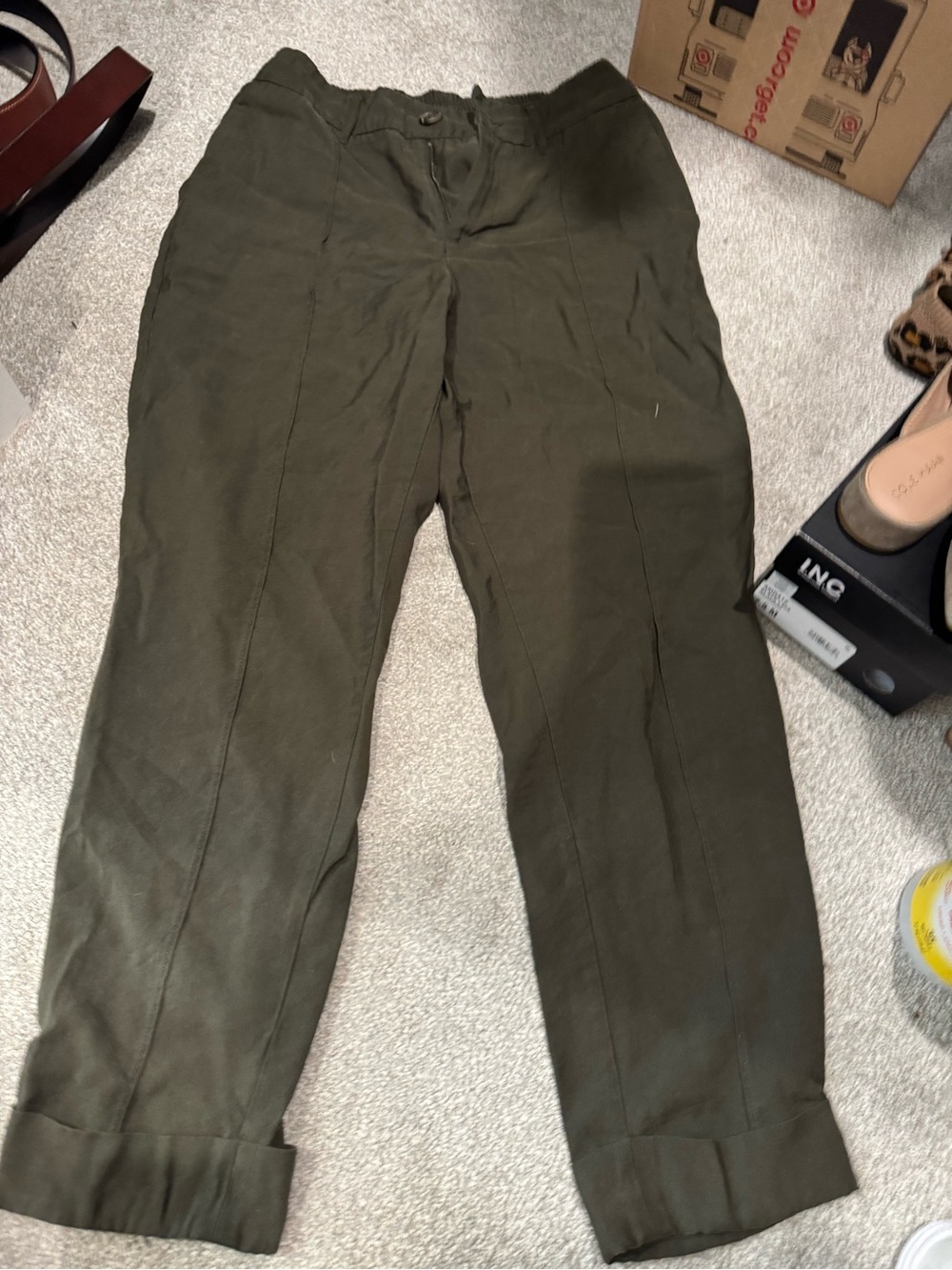 a new day Olive Green Elastic Waist Pants